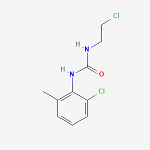 molecular formula C10H12Cl2N2O B12797477 1-(2-Chloroethyl)-3-(2-chloro-6-methylphenyl)urea CAS No. 102433-33-0