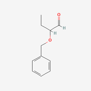 molecular formula C11H14O2 B12797497 2-(Benzyloxy)butanal CAS No. 89279-49-2