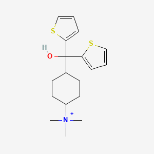molecular formula C18H26NOS2+ B12797510 Methyl thihexinolium CAS No. 114740-90-8