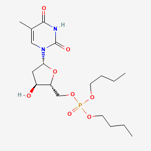molecular formula C18H31N2O8P B12797516 5'-Thymidylic acid, dibutyl ester CAS No. 130752-96-4