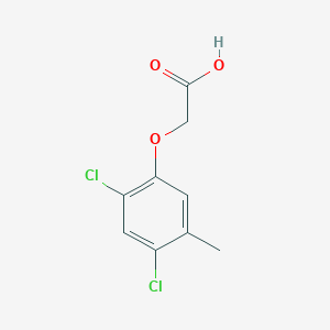 molecular formula C9H8Cl2O3 B12797522 (2,4-Dichloro-5-methylphenoxy)acetic acid CAS No. 1556-01-0