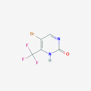molecular formula C5H2BrF3N2O B1279761 5-Bromo-4-(trifluoromethyl)pyrimidin-2(1H)-one CAS No. 785777-90-4