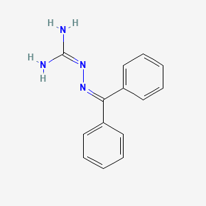 molecular formula C14H14N4 B12797638 2-(Diphenylmethylene)hydrazinecarboximidamide CAS No. 4353-44-0