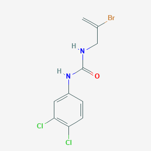 molecular formula C10H9BrCl2N2O B12797649 1-(2-Bromoallyl)-3-(3,4-dichlorophenyl)urea CAS No. 102434-14-0