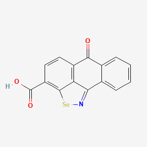 molecular formula C15H7NO3Se B12797684 6H-Anthra(9,1-cd)isoselenazole-3-carboxylic acid, 6-oxo- CAS No. 6337-10-6