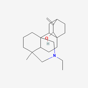 molecular formula C22H35NO B12797720 Atisine, N-dehydroxydihydro- CAS No. 1634-83-9