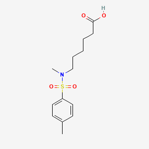 molecular formula C14H21NO4S B12797749 6-[Methyl-(4-methylphenyl)sulfonylamino]hexanoic acid CAS No. 6954-30-9