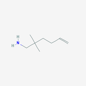 molecular formula C8H17N B1279778 5-Hexen-1-amine, 2,2-dimethyl- CAS No. 141511-50-4