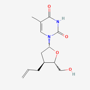 molecular formula C13H18N2O4 B12797780 3'-Allyl-3'-deoxythymidine CAS No. 120232-10-2