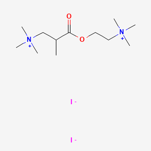 molecular formula C12H28I2N2O2 B12797789 2-Trimethylammonioethyl 2-methyl-3-trimethylammoniopropionate diiodide CAS No. 109161-16-2