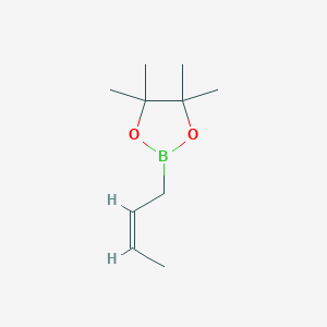 molecular formula C10H19BO2 B1279780 (Z)-2-(But-2-en-1-yl)-4,4,5,5-tetramethyl-1,3,2-dioxaborolane CAS No. 69611-01-4