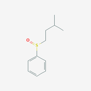 molecular formula C11H16OS B12797871 [(3-Methylbutyl)sulfinyl]benzene CAS No. 1918-88-3
