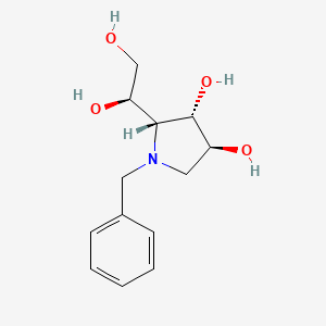 molecular formula C13H19NO4 B12797913 N-Benzyl-1,4-dideoxy-1,4-imino-D-glucitol CAS No. 117781-09-6