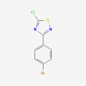 molecular formula C8H4BrClN2S B1279793 3-(4-Bromophenyl)-5-chloro-1,2,4-thiadiazole CAS No. 191919-26-3