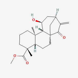 molecular formula C21H30O4 B12797967 ent-11S-hydroxy-15-oxokaur-16-en-19-oic acid methyl ester CAS No. 70324-42-4