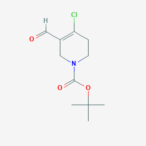 molecular formula C11H16ClNO3 B1279798 1-Boc-4-chloro-5-formyl-3,6-dihydro-2H-pyridine CAS No. 885275-20-7