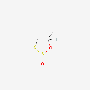 molecular formula C3H6O2S2 B12798000 5-Methyl-1,2,3-oxadithiolane 2-oxide CAS No. 89713-84-8