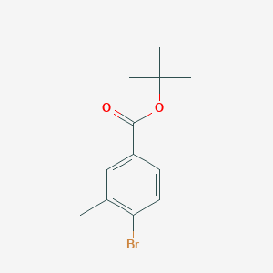 molecular formula C12H15BrO2 B1279802 Tert-butyl 4-bromo-3-methylbenzoate CAS No. 347174-28-1