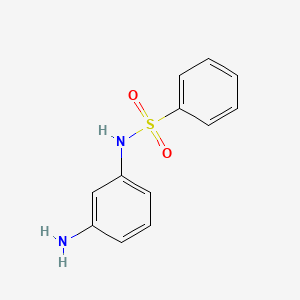 molecular formula C12H12N2O2S B1279805 N-(3-aminophenyl)benzenesulfonamide CAS No. 104997-09-3