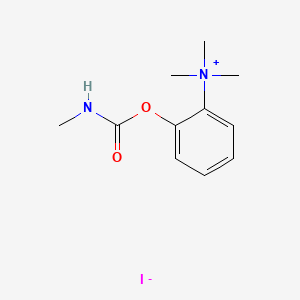molecular formula C11H17IN2O2 B12798067 trimethyl-[2-(methylcarbamoyloxy)phenyl]azanium;iodide CAS No. 3983-38-8