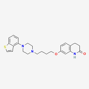 molecular formula C25H29N3O2S B1279809 7-[4-(4-苯并[b]噻吩-4-基-哌嗪-1-基)丁氧基]-3,4-二氢-1H-喹啉-2-酮 CAS No. 913612-07-4