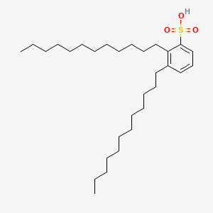 molecular formula C30H54O3S B12798091 Didodecylbenzenesulphonic acid CAS No. 28679-14-3