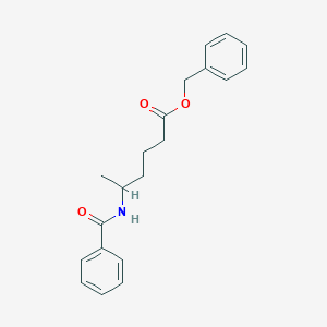 molecular formula C20H23NO3 B12798128 Benzyl 5-benzamidohexanoate CAS No. 6337-42-4
