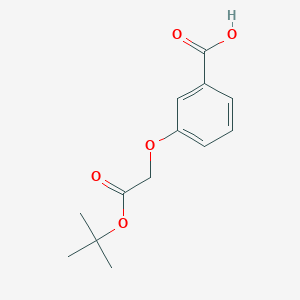 molecular formula C13H16O5 B1279813 3-(2-(叔丁氧基)-2-氧乙氧基)苯甲酸 CAS No. 313709-63-6
