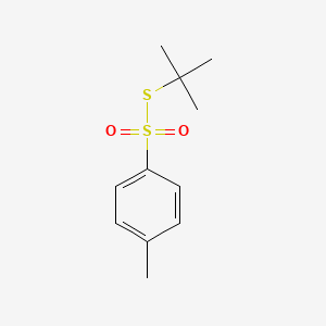 molecular formula C11H16O2S2 B12798133 S-(tert-Butyl) 4-methylbenzenesulfonothioate CAS No. 2943-19-3