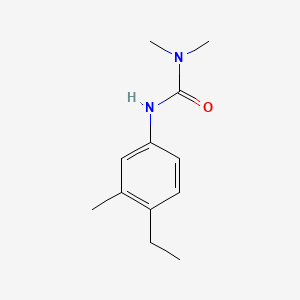molecular formula C12H18N2O B12798149 Urea, N-(4-ethyl-3-methylphenyl)-N,N-dimethyl- CAS No. 107598-68-5