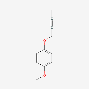 molecular formula C11H12O2 B12798165 1-(But-2-yn-1-yloxy)-4-methoxybenzene CAS No. 41580-74-9