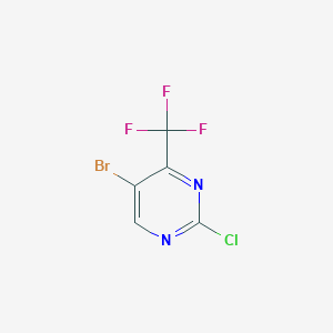 molecular formula C5HBrClF3N2 B1279826 5-Bromo-2-chloro-4-(trifluoromethyl)pyrimidine CAS No. 785777-92-6
