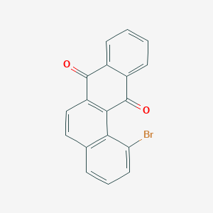 molecular formula C18H9BrO2 B12798283 1-Bromobenzo[a]anthracene-7,12-dione CAS No. 78302-28-0
