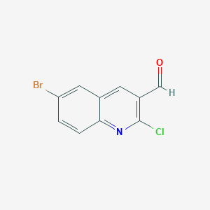 molecular formula C10H5BrClNO B1279829 6-Bromo-2-chloroquinoline-3-carbaldehyde CAS No. 73568-35-1