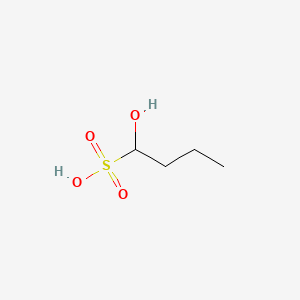 molecular formula C4H10O4S B12798324 1-Hydroxy-1-butanesulfonic acid CAS No. 4435-33-0