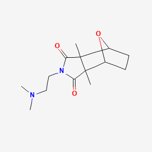 molecular formula C14H22N2O3 B12798340 2-(2-(Dimethylamino)ethyl)-3a,7a-dimethylhexahydro-1H-4,7-epoxyisoindole-1,3-dione CAS No. 6949-25-3