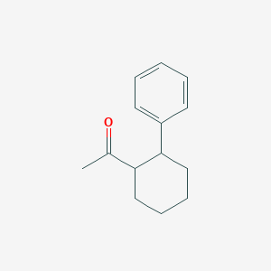 molecular formula C14H18O B12798378 1-(2-Phenylcyclohexyl)ethanone CAS No. 23923-61-7