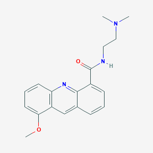 molecular formula C19H21N3O2 B12798389 N-(2-(Dimethylamino)ethyl)-8-methoxy-4-acridinecarboxamide CAS No. 106626-82-8