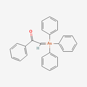 molecular formula C26H21AsO B12798424 Ethanone, 1-phenyl-2-(triphenylarsoranylidene)- CAS No. 20691-73-0