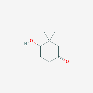 molecular formula C8H14O2 B1279843 4-Hydroxy-3,3-dimethylcyclohexanone CAS No. 888325-29-9