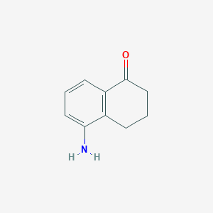 molecular formula C10H11NO B1279844 5-Amino-3,4-dihydronaphthalen-1(2H)-one CAS No. 41823-28-3