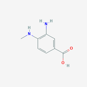 molecular formula C8H10N2O2 B1279846 3-氨基-4-(甲基氨基)苯甲酸 CAS No. 66315-15-9