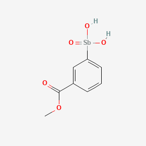 molecular formula C8H9O5Sb B12798463 Methyl 3-(dihydroxy(oxido)stibino)benzoate CAS No. 5430-31-9