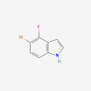 molecular formula C8H5BrFN B1279847 5-bromo-4-fluoro-1H-indole CAS No. 344790-96-1