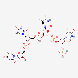 molecular formula C40H54N8O29P4 B12798476 Tetrathymidylic acid CAS No. 2945-57-5