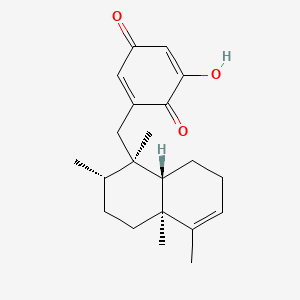 molecular formula C21H28O3 B12798564 Avarone A CAS No. 130203-67-7