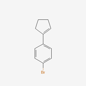 molecular formula C11H11B B1279857 1-Bromo-4-cyclopentenylbenzene CAS No. 6725-74-2