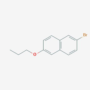 molecular formula C13H13BrO B1279862 2-Bromo-6-propoxynaphthalene CAS No. 97476-14-7