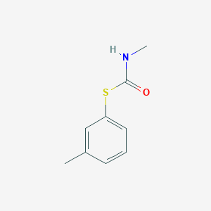 molecular formula C9H11NOS B12798623 s-(3-Methylphenyl) methylcarbamothioate CAS No. 29416-87-3