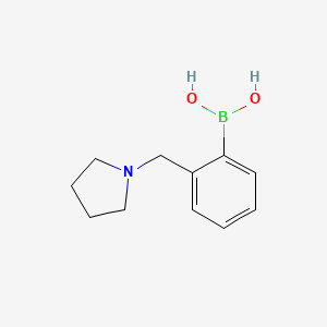 molecular formula C11H16BNO2 B1279865 [2-(pyrrolidin-1-ylmethyl)phenyl]boronic Acid CAS No. 878289-40-8